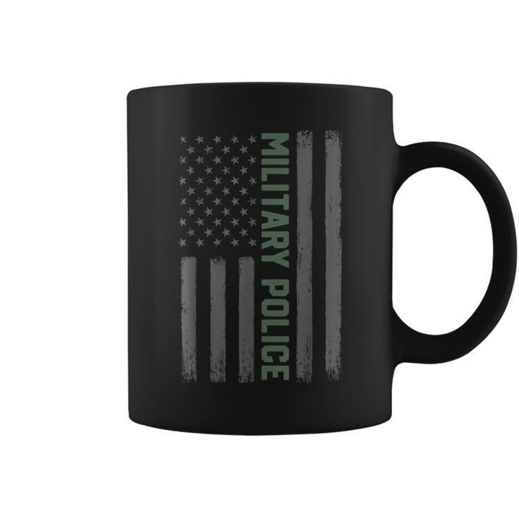 Military Police American Flag Proud Usa Veteran Coffee Mug