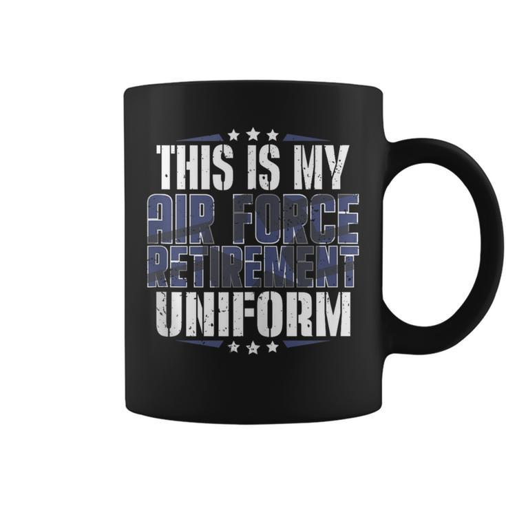 Military Retirement Uniform Airforce Retired Coffee Mug