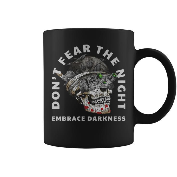 Military Tactical Skull Night Vision Embrace Darkness Coffee Mug