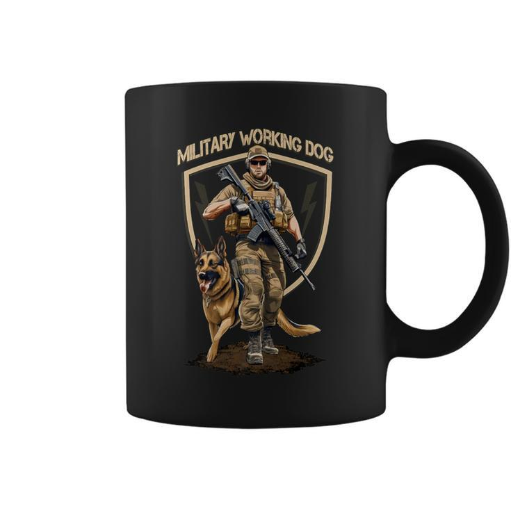 Military Working Dog K9 And Soldier Coffee Mug