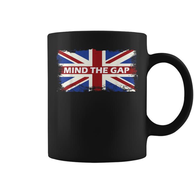 Mind The Gap Union Jack London Flag British Britain Coffee Mug