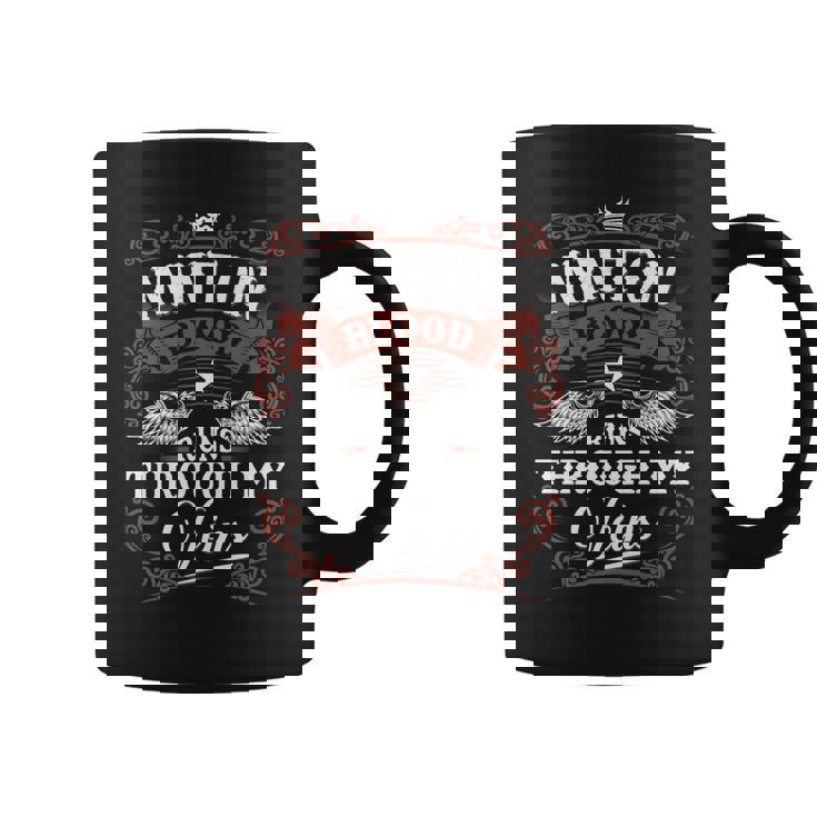 Minton Blood Runs Through My Veins Vintage Family Name Coffee Mug
