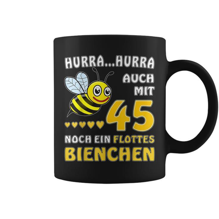 Mit 45 Noch Ein Flottes Bienchen 45 Geburtstag 45 Tassen