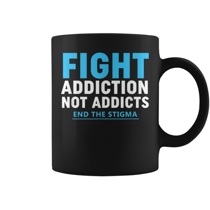 Modern Fight Addiction Awareness Against Drug Dealer Coffee Mug