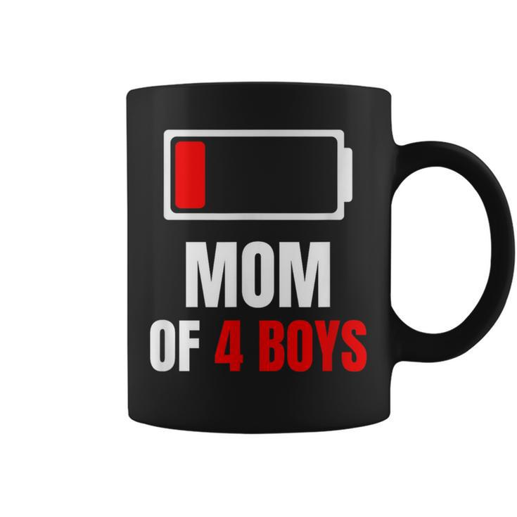 Mom Of 4 Boys Son For Coffee Mug