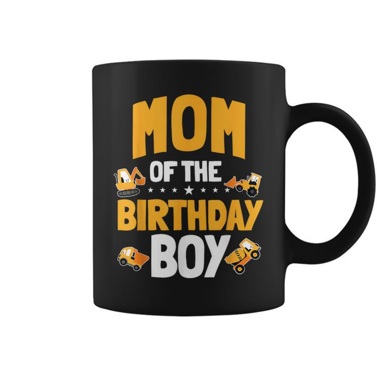 Mom Of The Birthday Boy Construction Worker Bday Party Coffee Mug