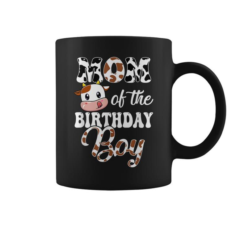 Mom Of The Birthday Boy Cow Farm 1St Birthday Boy Coffee Mug