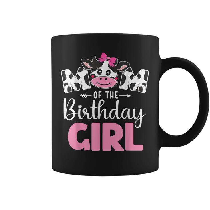 Mom Of The Birthday Girl Cow 1St Birthday Girl Coffee Mug