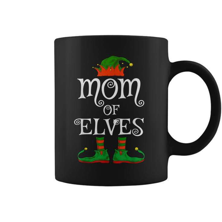 Mom Of Elves Family Matching Christmas Festive Coffee Mug