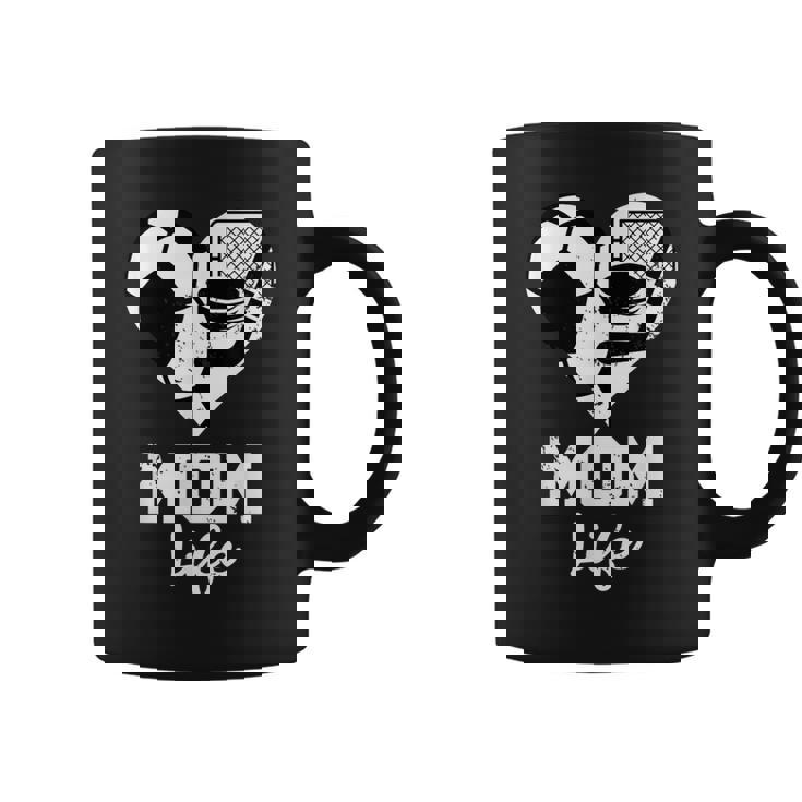 Mom Life Heart Soccer Hockey Mom Coffee Mug