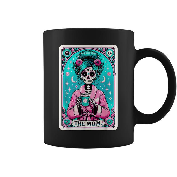The Mom Tarot Card Skeleton Witch Mom Skull Mama Coffee Mug