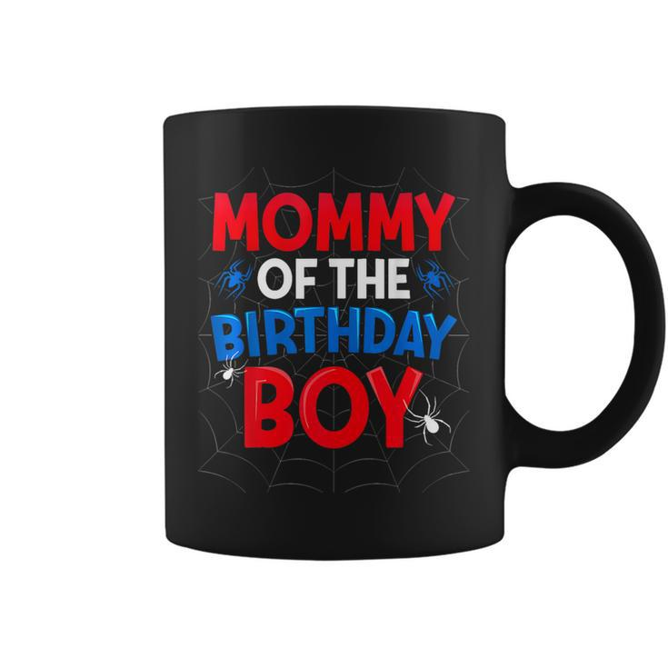Mommy Of The Birthday Boy Costume Birthday Party Spider Web Coffee Mug