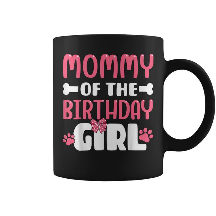 Mommy Of The Birthday Girl Dog Paw Birthday Party Coffee Mug