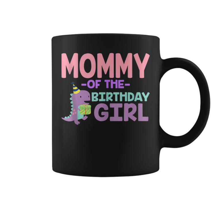 Mommy Of The Birthday For Girl Saurus Rex Dinosaur Party Coffee Mug