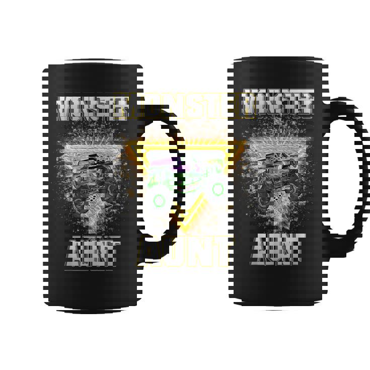 Monster Truck Aunt Retro Vintage Monster Truck Coffee Mug