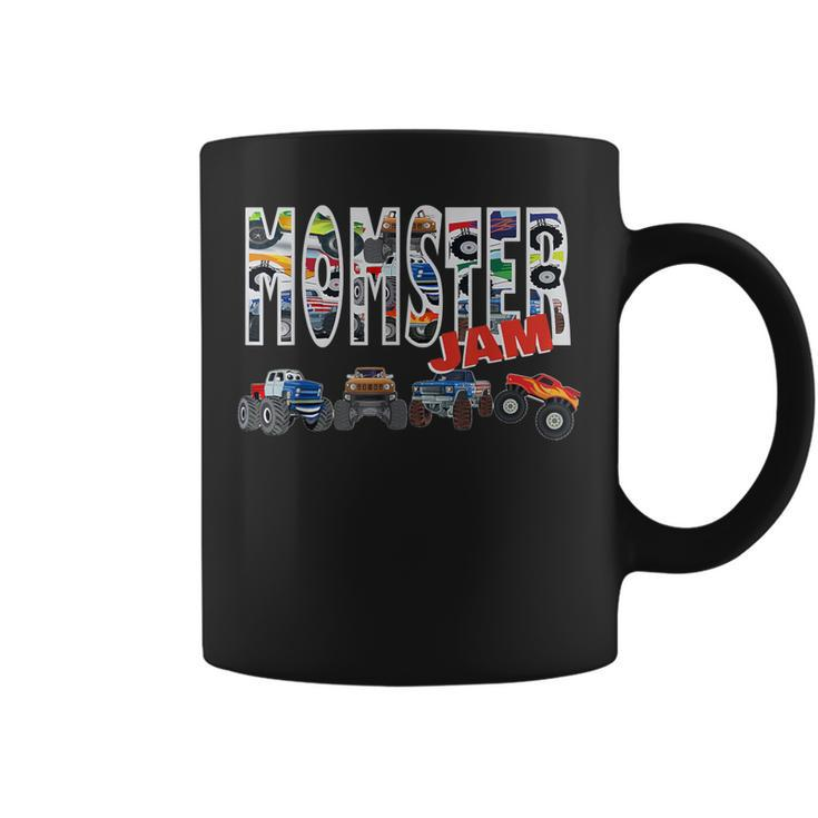 Monster Truck Jam Mom Momster Boy Mama Birthday Coffee Mug