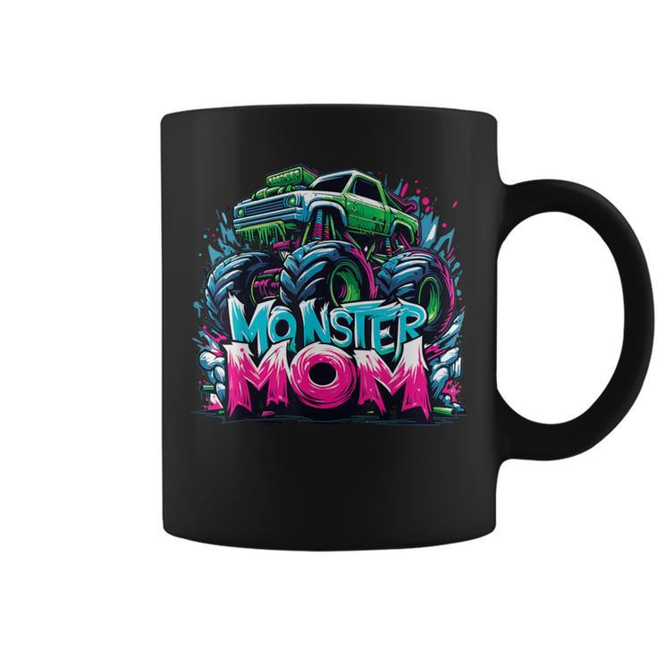 Monster Truck Mom Of The Birthday Boy Matching Family Coffee Mug