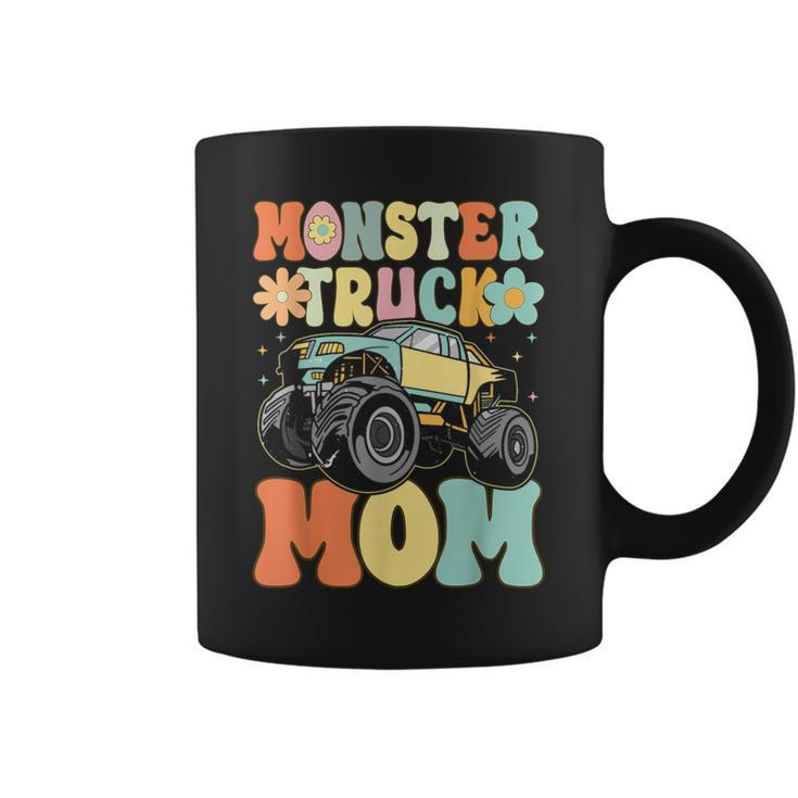 Monster Truck Mom Groovy Truck Lover Mom Female Coffee Mug