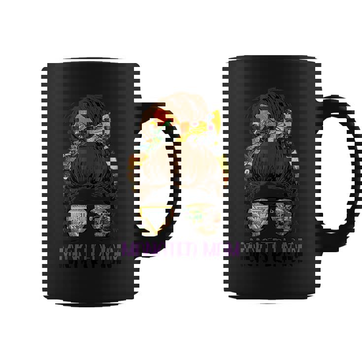 Monster Truck Mom Monster Truck Lovers Messy Bun Coffee Mug