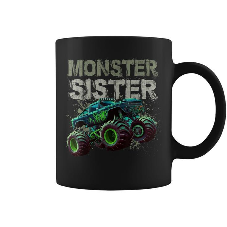 Monster Truck Sister Family Matching Monster Truck Lovers Coffee Mug