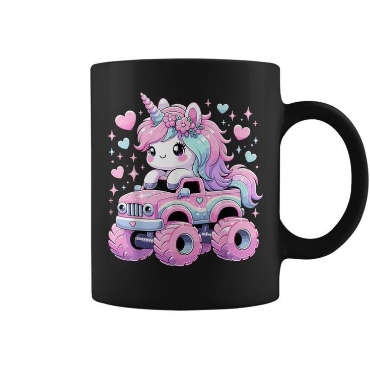Monster Truck Unicorn Birthday Party Monster Truck Girl Coffee Mug