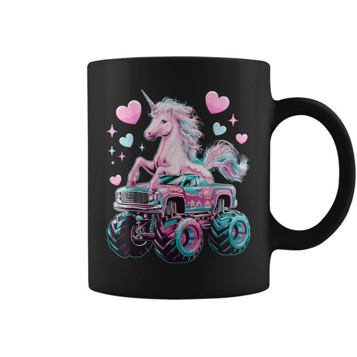 Monster Truck Unicorn Girl Birthday Party Monster Truck Coffee Mug
