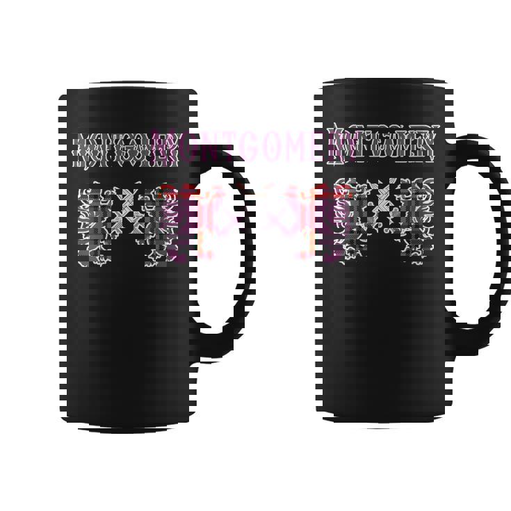 Montgomery Scottish Clan Lion Family Name Tartan Kilt Coffee Mug