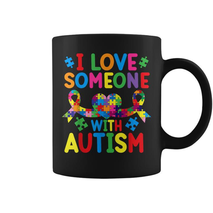 Month I Love Someone With Autistic Support Coffee Mug
