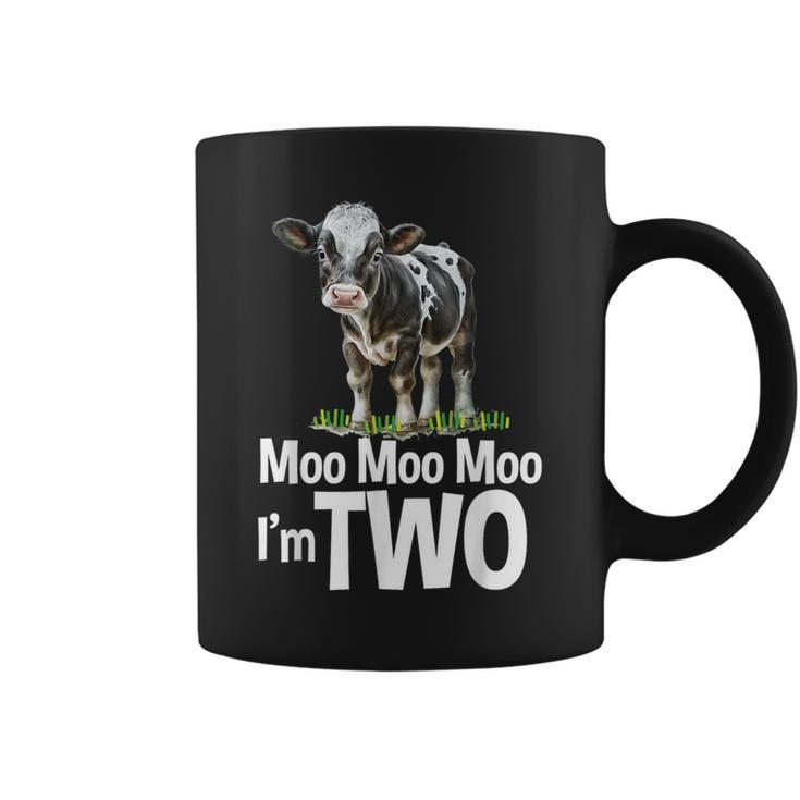 Moo Moo I'm Two 2Nd Birthday Cute Cow Sounds Toddler Coffee Mug