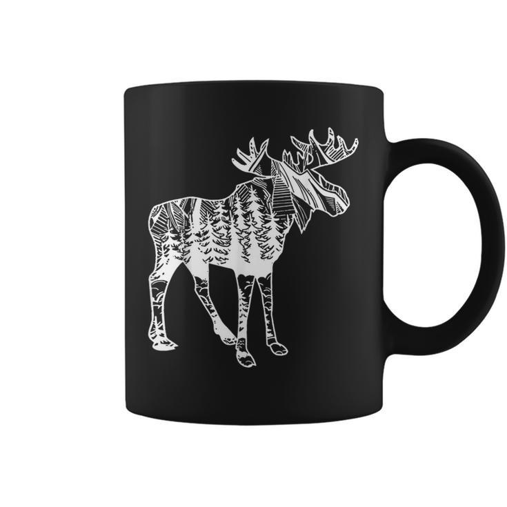 Moose Sighting Forest Minnesota State Coffee Mug