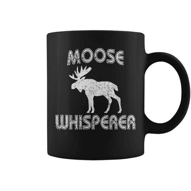 Moose Whisperer Vintage Bull Moose Antlers Coffee Mug