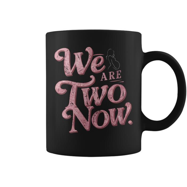 Mother's Day We Are Two Now Pregnancy Announcement Vintage Coffee Mug