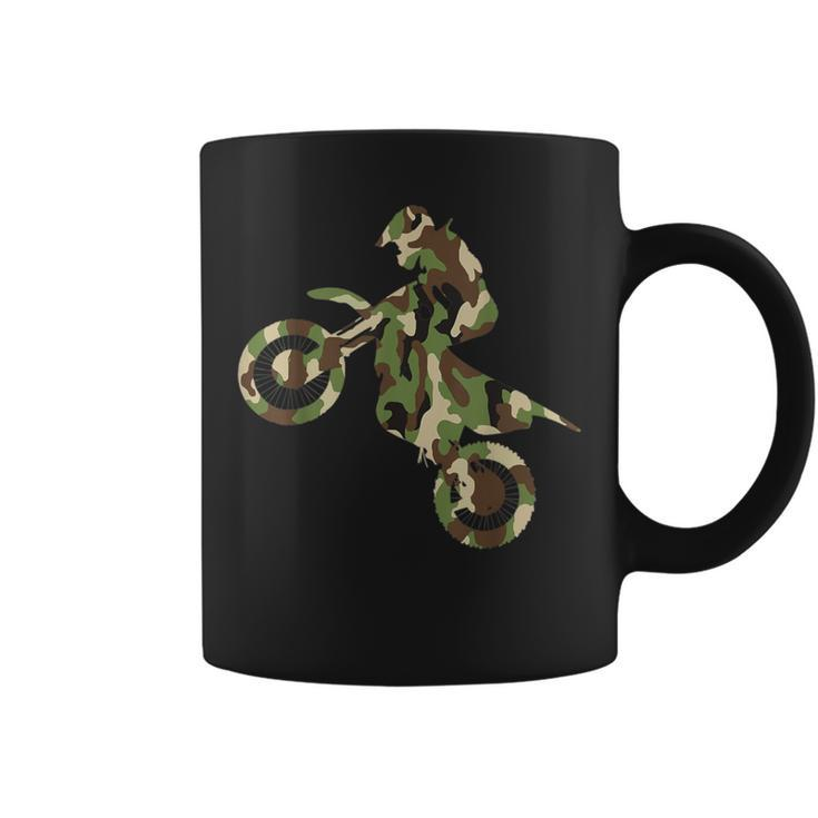 Motocross Dirt Bike Racing Camo Camouflage Boys Coffee Mug