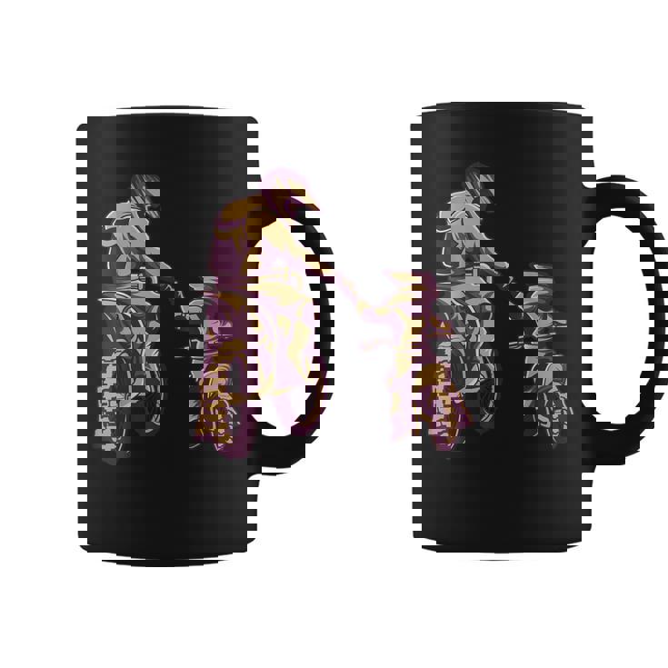 Motocross Padre E Hijo Día Del Padre Taza de café