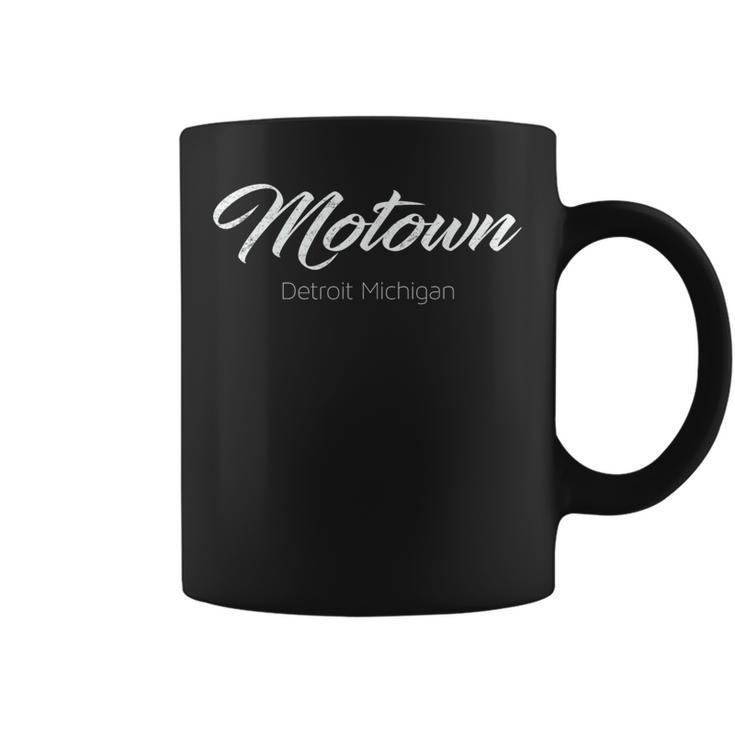 Motown Detroit Michigan Distressed Vintage Coffee Mug