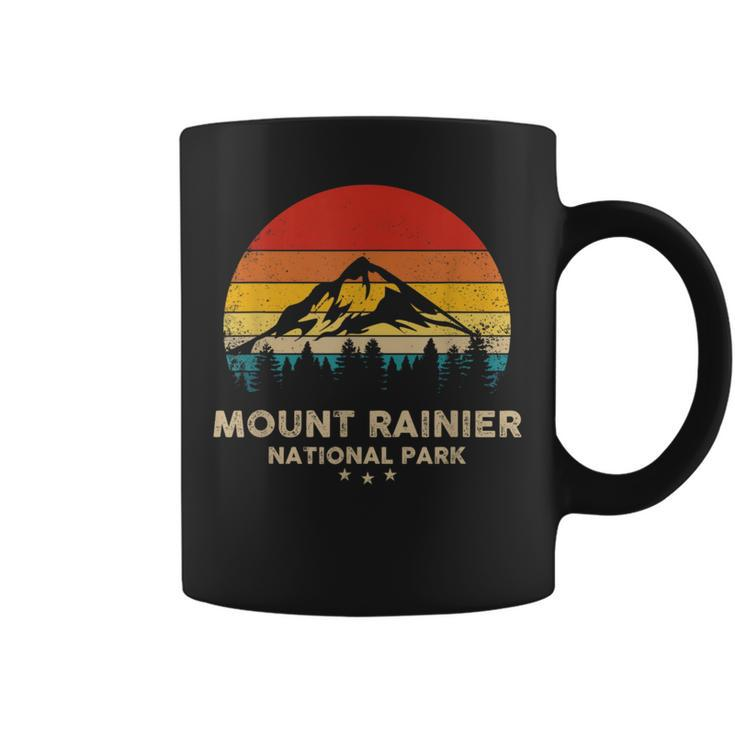 Mount Rainier National Park Retro Souvenir Coffee Mug