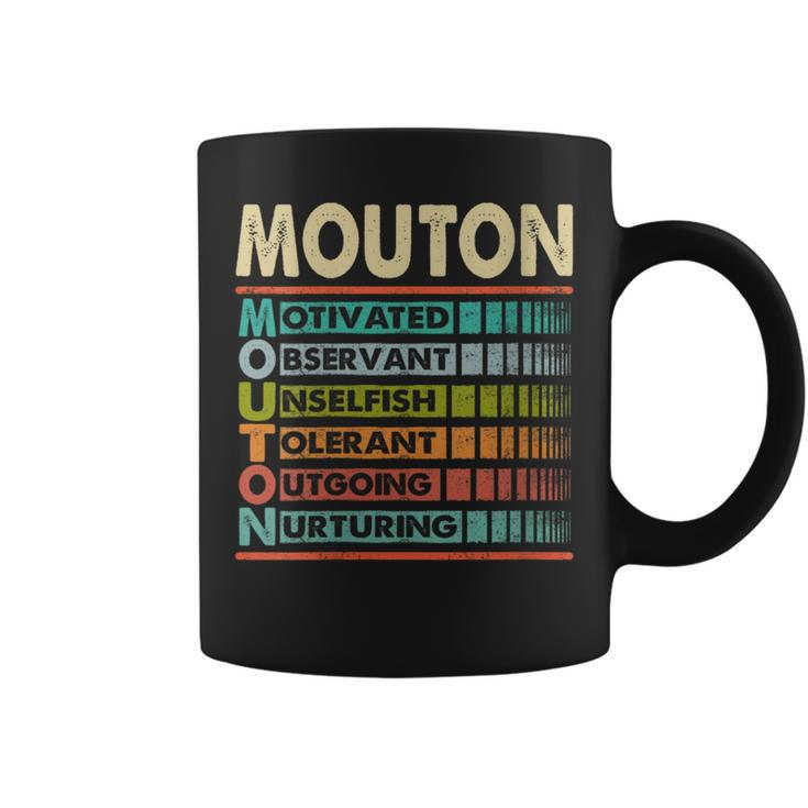 Mouton Family Name Last Name Mouton Coffee Mug