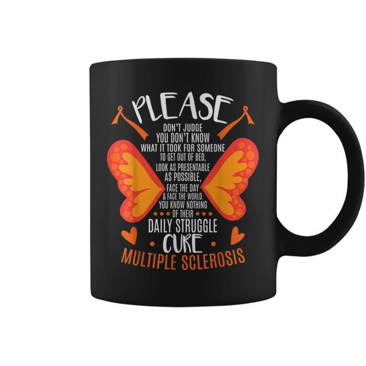 Ms Orange Ribbon Multiple Sclerosis Awareness Coffee Mug