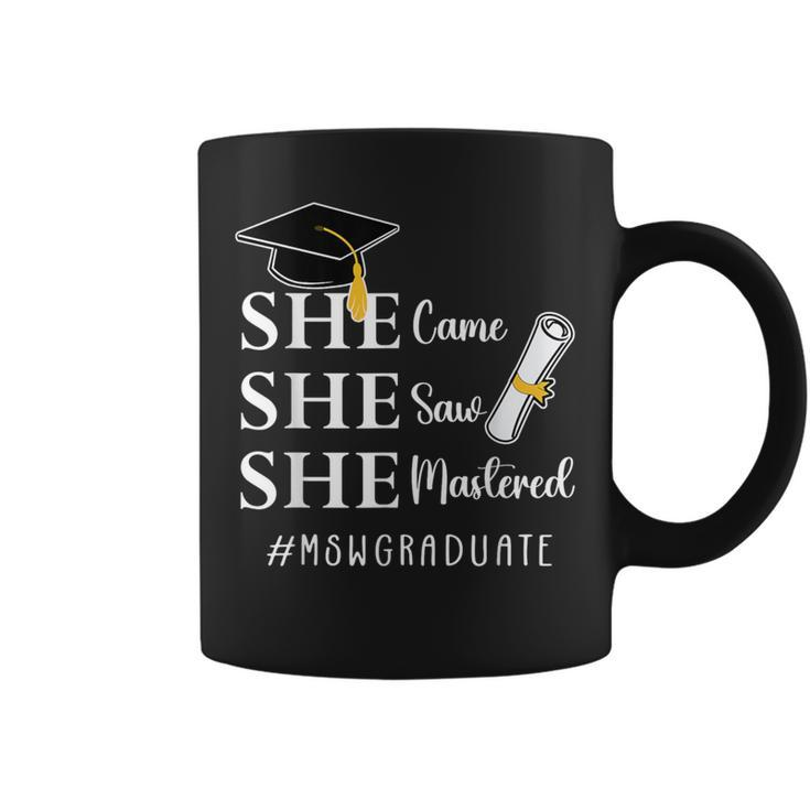 Msw Master’S Degree Master Of Social Work Graduation Coffee Mug