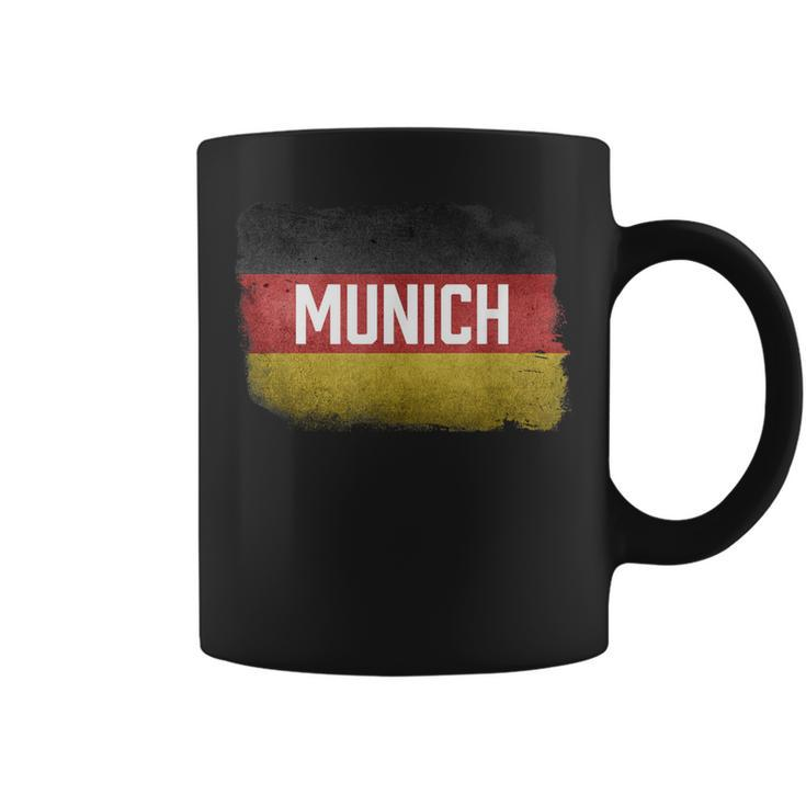 Munich Germany German Flag Vintage Souvenir Coffee Mug