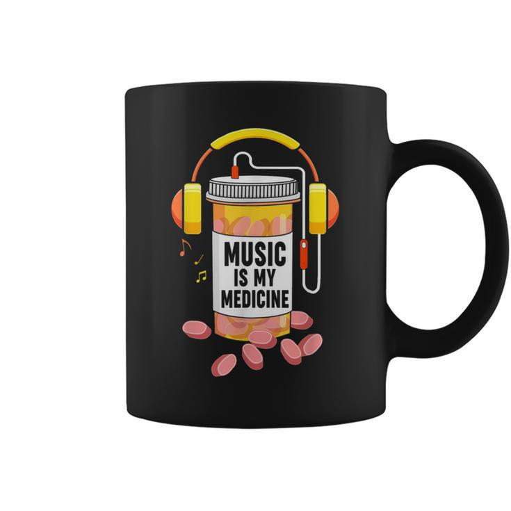 Music Is My Medicine Music Lover Quote Coffee Mug