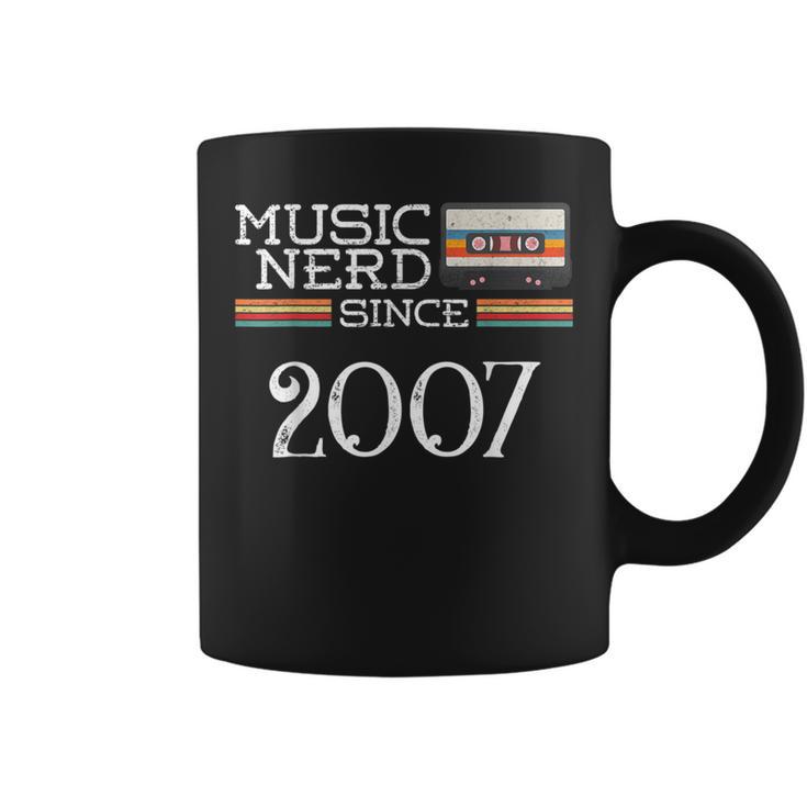 Music Nerd Since 2007 13Th Birthday Music Lover Musical Coffee Mug