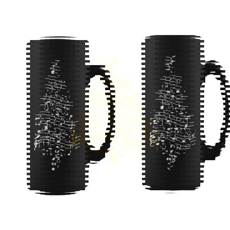 Music Note Christmas Tree Christmas Tree Musical Notes Coffee Mug