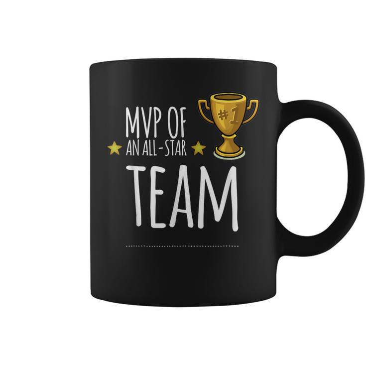 Mvp Of An All-Star Team With Trophy And Stars Graphic Coffee Mug
