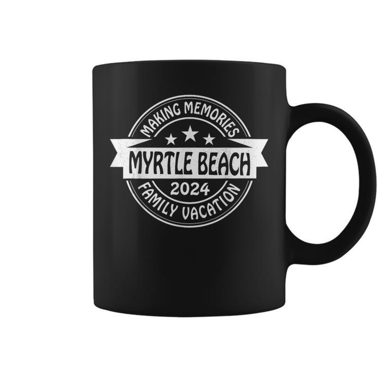 Myrtle Beach Family Vacation 2024 Beach Summer Trip Glasses Coffee Mug
