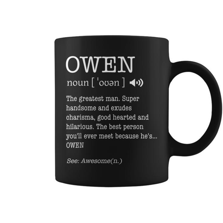 The Name Is Owen Adult Definition Men's Coffee Mug