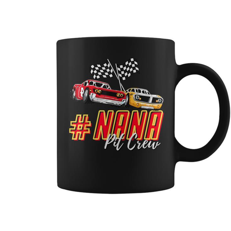 Nana Pit Crew Race Car Birthday Party Racing Family Grandma Coffee Mug