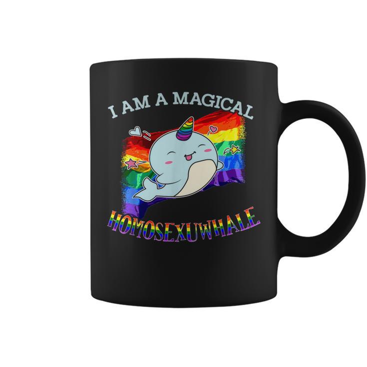 Narwhal Magical Homosexuwhale Ally Gay Pride Month Lgbt Coffee Mug