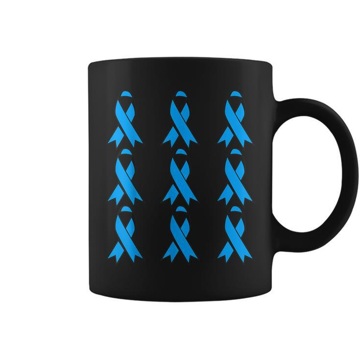 National Foster Care Month Multiple Blue Ribbons Coffee Mug