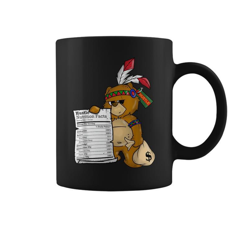 Native American Bear Teacher Hustle Nutritional Facts Coffee Mug